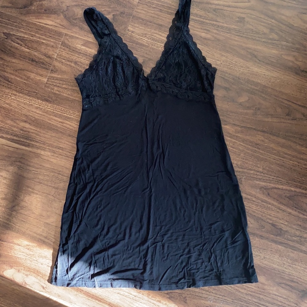Black lace Chemise